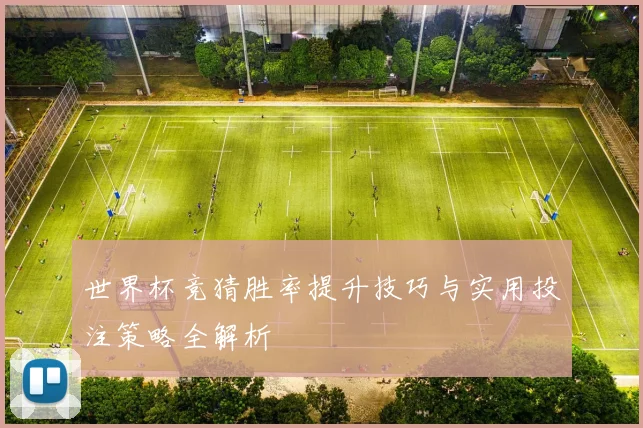 世界杯竞猜胜率提升技巧与实用投注策略全解析